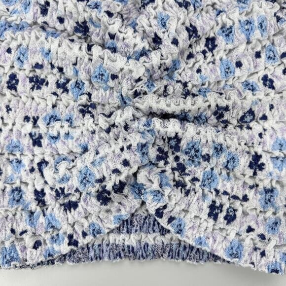 Zara Off The Shoulder Ruched Floral Top - Picture 4 of 5